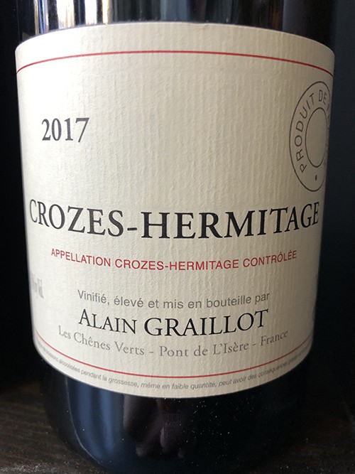 2017 Domaine Alain Graillot Crozes-Hermitage