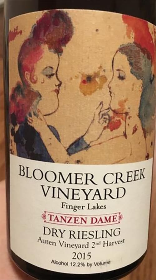 2014 Bloomer Creek Vineyard Tanzen Dame Auten Vineyard Second Harvest Riesling