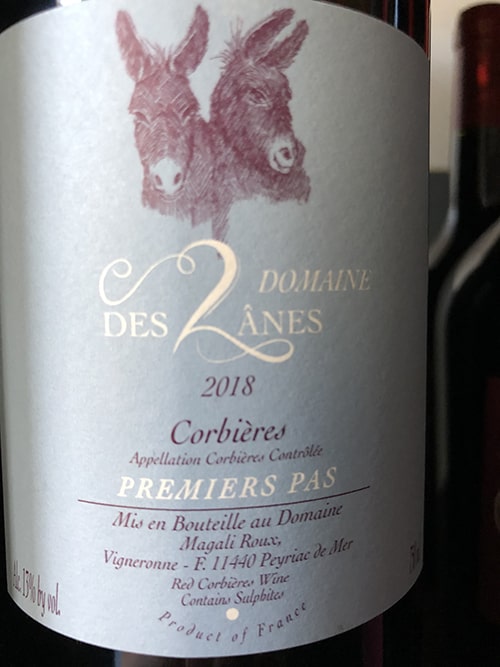 Domaine des 2-Deux Anes Corbieres Premier Pas 2018