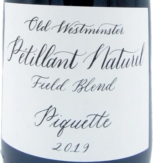 OLD WESTMINSTER - PÉT-NAT FIELD BLEND PIQUETTE 2019