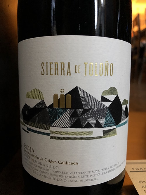 SIERRA DE TOLOÑO RIOJA TINTO 2019