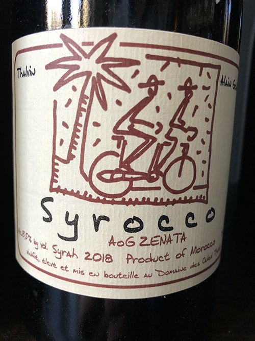 Thalvin Alain Graillot Syrah Du Morocco Syrocco 2018 Fork Restaurant 